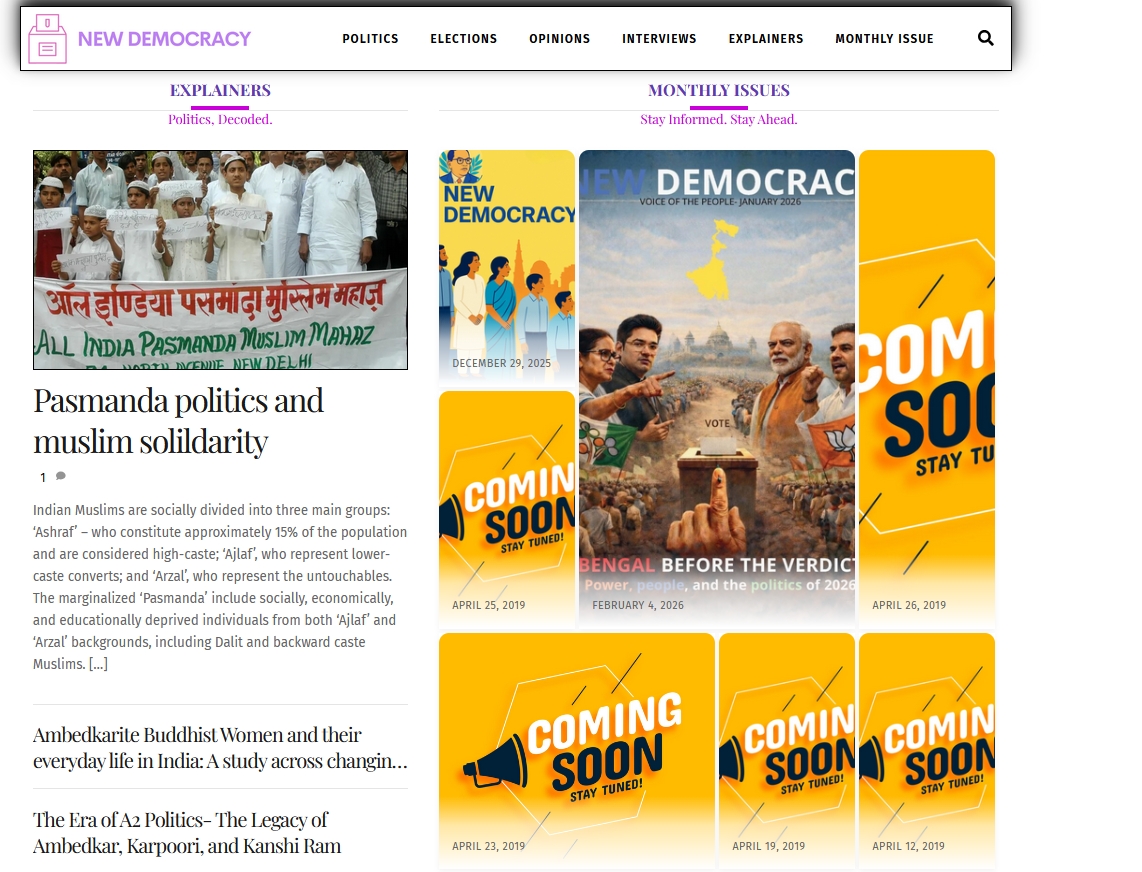 NewDemocracy Magazine Screenshot 2