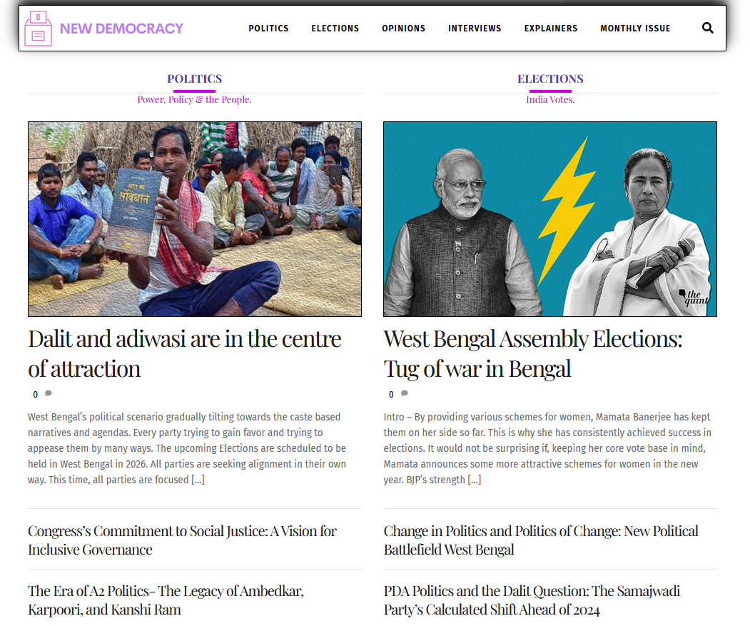 NewDemocracy Magazine Screenshot 3