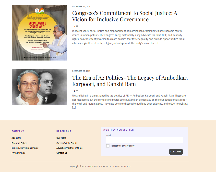 NewDemocracy Magazine Screenshot 6