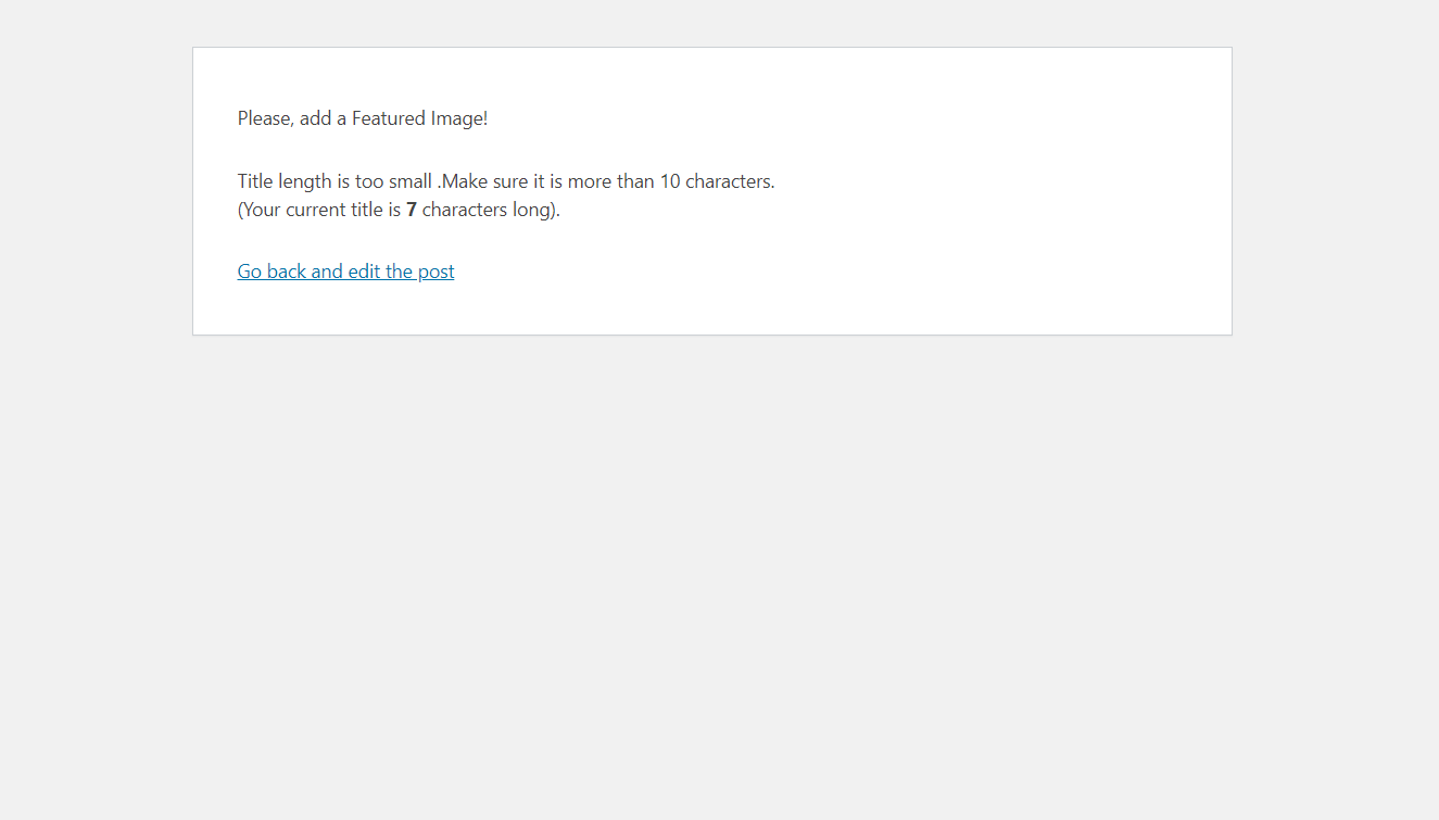 PrePublish Checks Plugin Screenshot 2