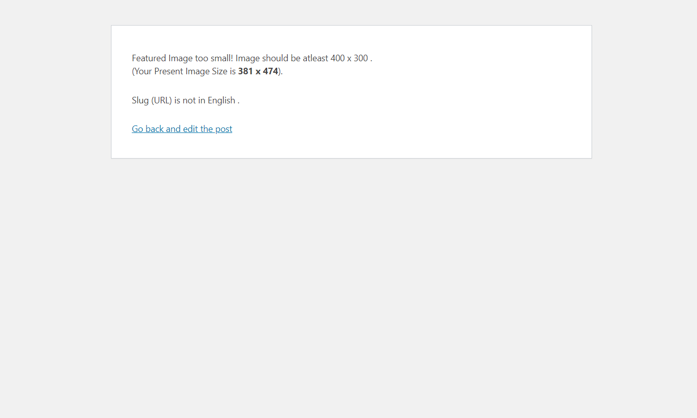PrePublish Checks Plugin Screenshot 3